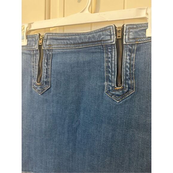 Anthropologie Pilcro and the Letterpress Denim Skirt with Zip Detail - Size 4 - Picture 2 of 9